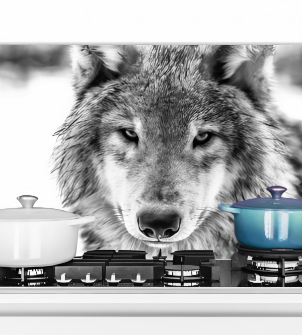 Spatscherm Keuken Wolf